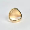 Vintage Sardonyx and Diamond 18 Carat Gold Signet Ring