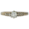 Vintage Diamond and 9 Carat Gold Solitaire Ring
