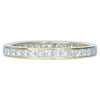 Vintage Princess Cut Diamond and 18 Carat Gold Eternity Ring