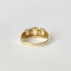 Vintage Opal and Diamond 9 Carat Gold Three-Stone Ring
