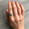 Vintage Emerald and Diamond 18 Carat Cluster Ring