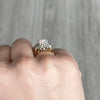 Vintage Opal and Diamond 18 Carat Gold Cluster Ring