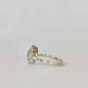 Art Deco Diamond and Emerald Platinum Ring