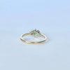 Vintage Emerald and Diamond 9 Carat Gold Cluster Ring