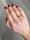 Art Deco Ruby and Diamond 18 Carat Gold Band