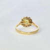 Vintage Tourmaline and Diamond 18 Carat Gold Cluster Ring