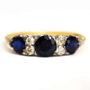 Late Edwardian Sapphire and Diamond 18 Carat Gold Ring