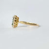 Art Deco Tourmaline and Diamond 18 Carat Gold Cluster Ring