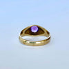 Modern Amethyst and 9 Carat Gold Band